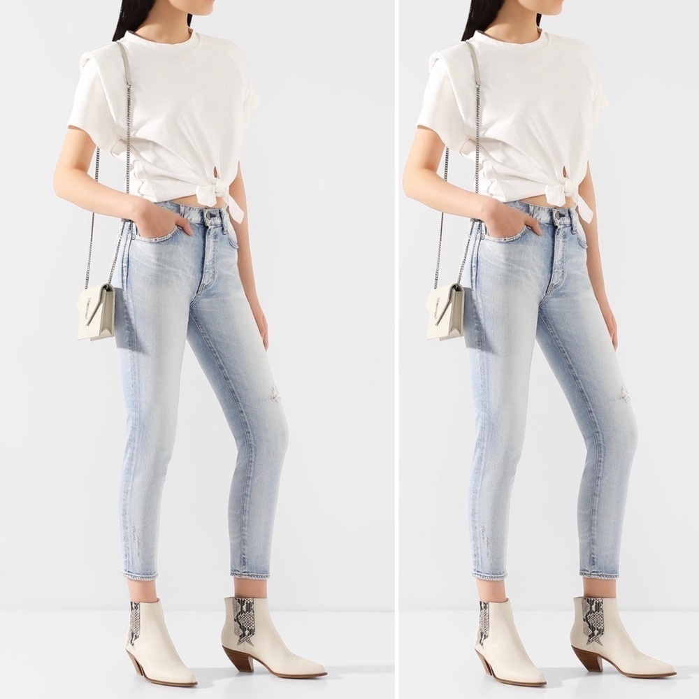 Moussy Vintage Hillrose Skinny Jeans in light blue 24